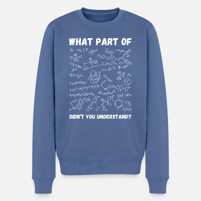 Physic is easy | Science - Männer Premium Bio Pullover - Taubenblau