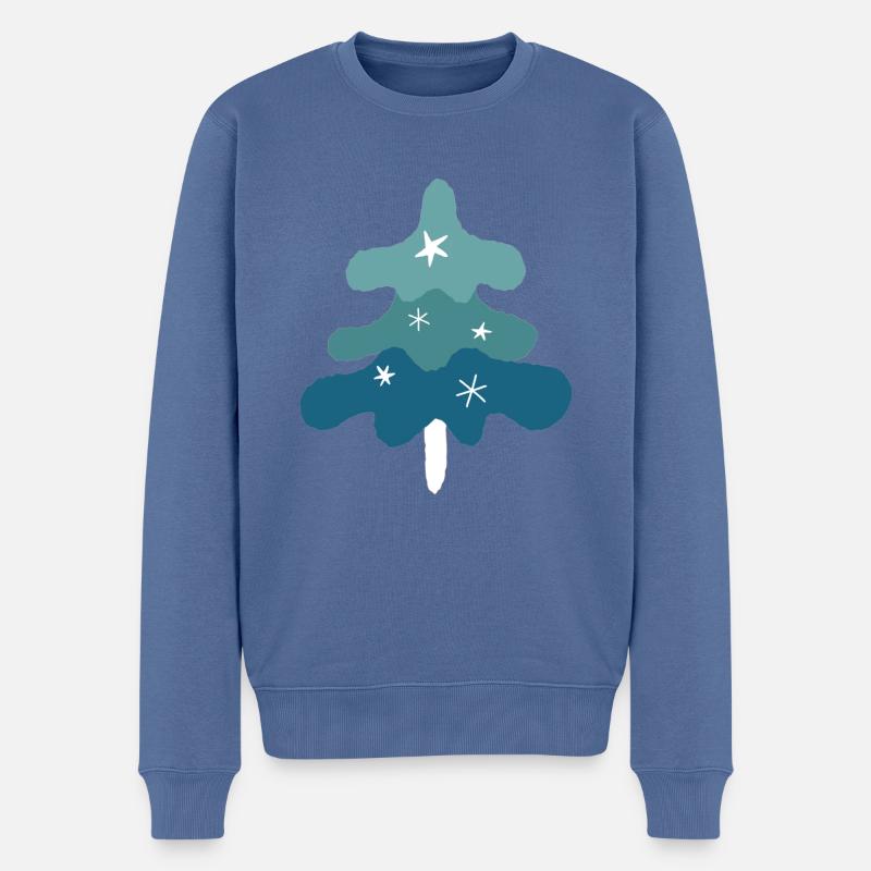 beau sapin de Noël - Pull Premium bio Homme - bleu pigeon