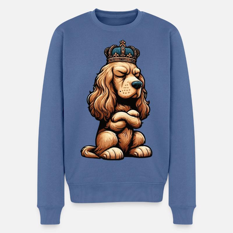 Cocker Spaniel Cockerhund Cocker Spaniel Besitzer - Männer Premium Bio Pullover - Taubenblau
