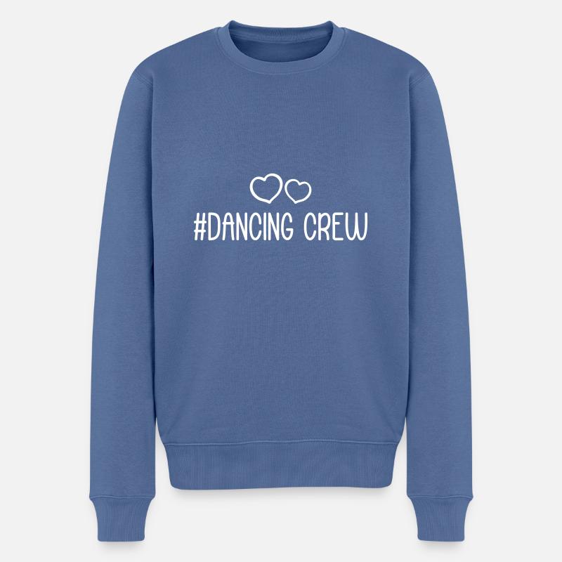 Cœur d’équipage dansant - Pull Premium bio Homme - bleu pigeon