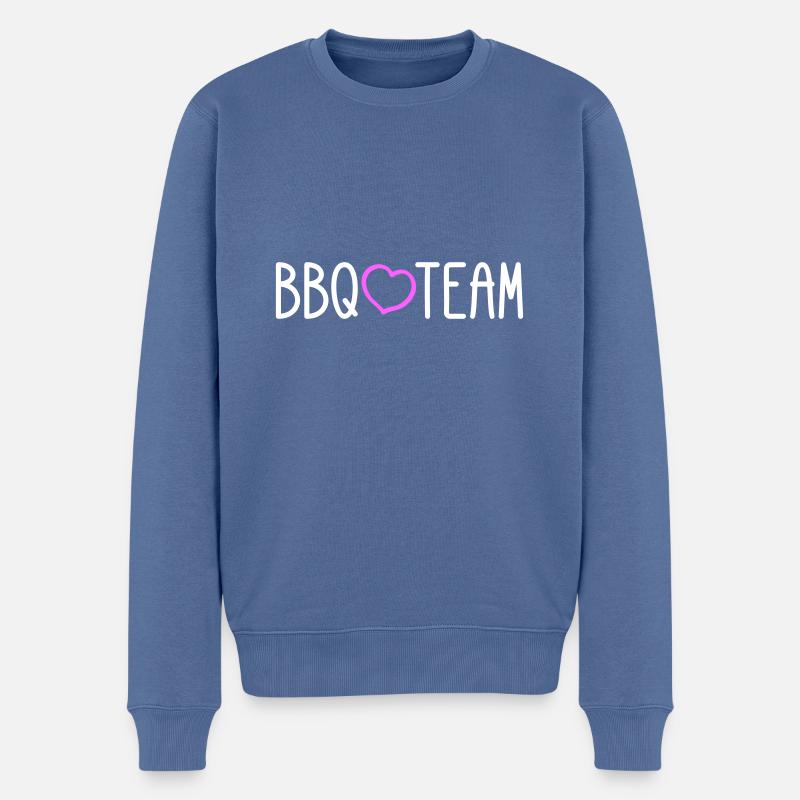 Équipe de barbecues - Pull Premium bio Homme - bleu pigeon