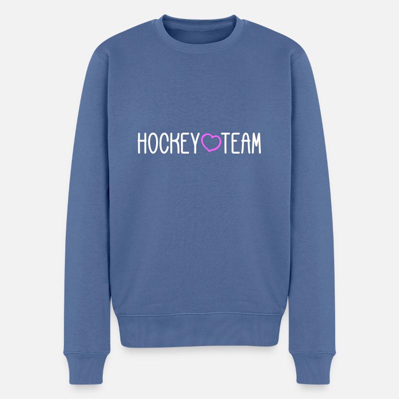 Hockey Team - Männer Premium Bio Pullover - Taubenblau