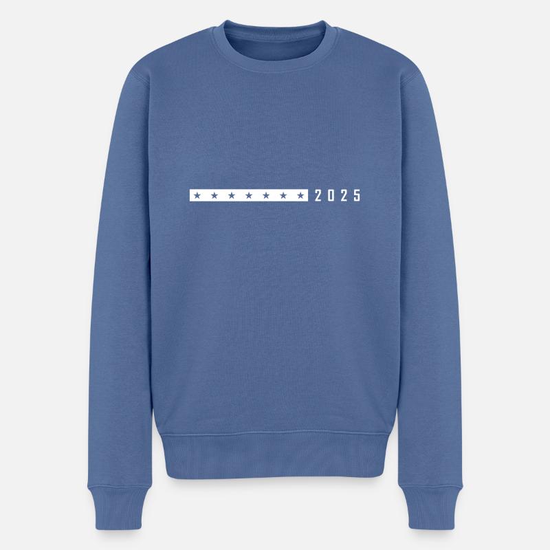 2025 Symbol Element - Männer Premium Bio Pullover - Taubenblau