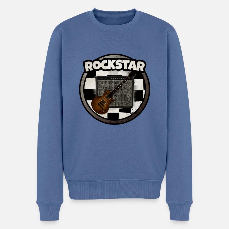 bascule - Pull Premium bio Homme - bleu pigeon