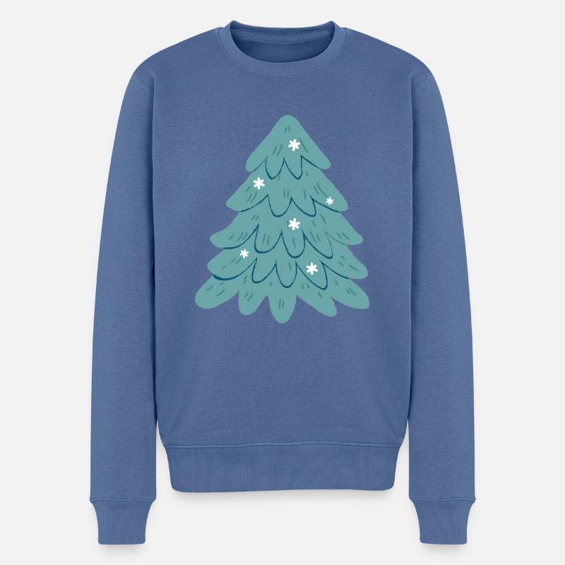 beau marché de Noël - Pull Premium bio Homme - bleu pigeon