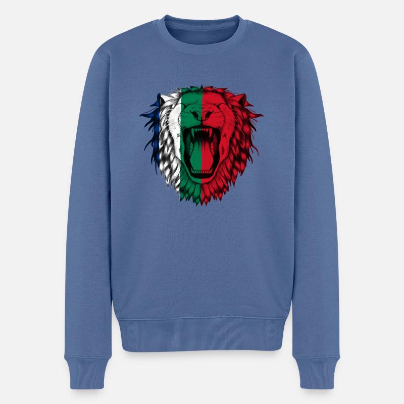 Republik Maluku Selatan - Männer Premium Bio Pullover - Taubenblau