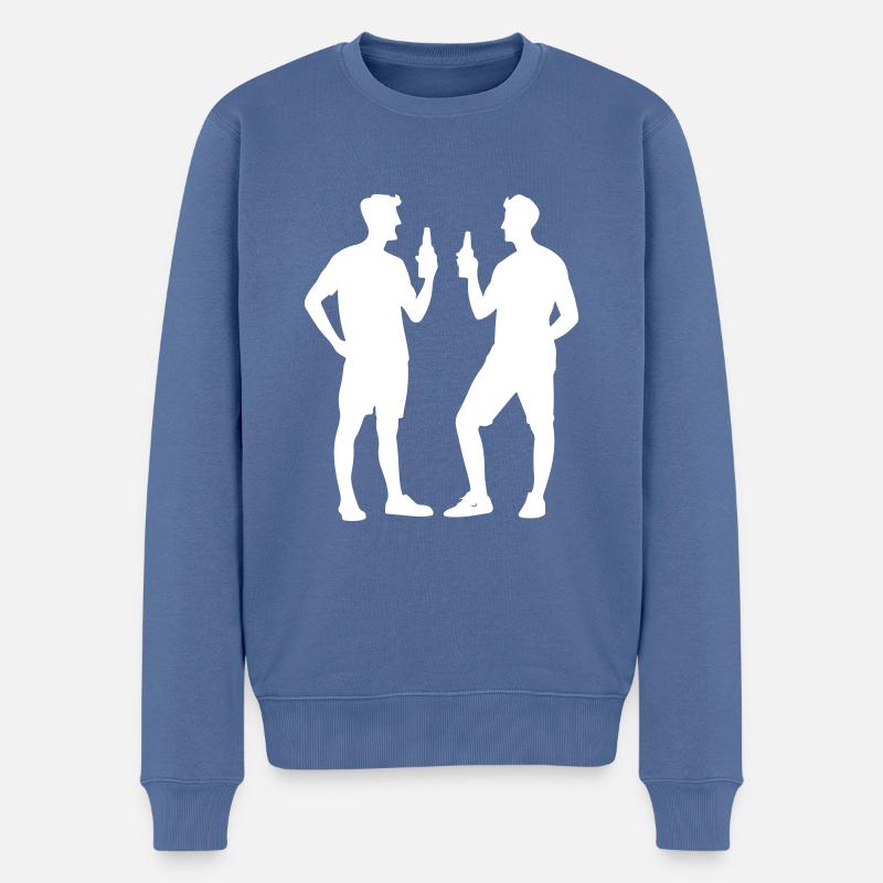 Junggesellenabschied Party Team - Männer Premium Bio Pullover - Taubenblau