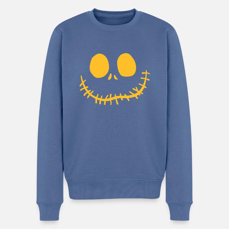 jack o'lantern - Pull Premium bio Homme - bleu pigeon
