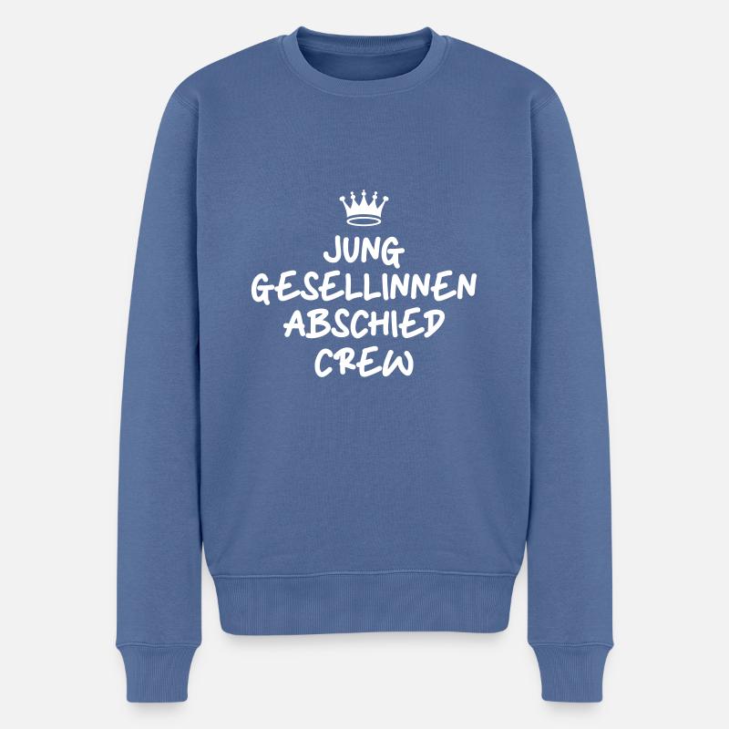 Junggesellinnenabschied Crew Jga - Männer Premium Bio Pullover - Taubenblau
