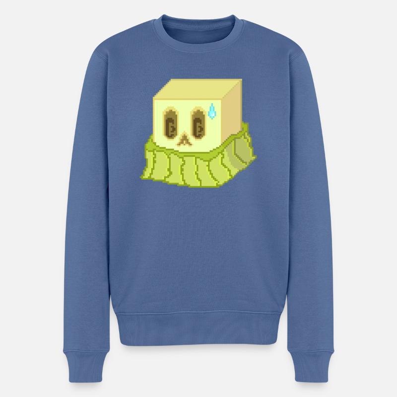 FAIBLE FPS - Pull Premium bio Homme - bleu pigeon