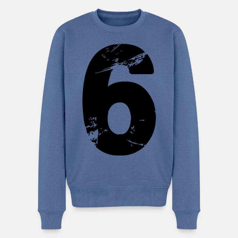 Maillot numéro 6 - Pull Premium bio Homme - bleu pigeon