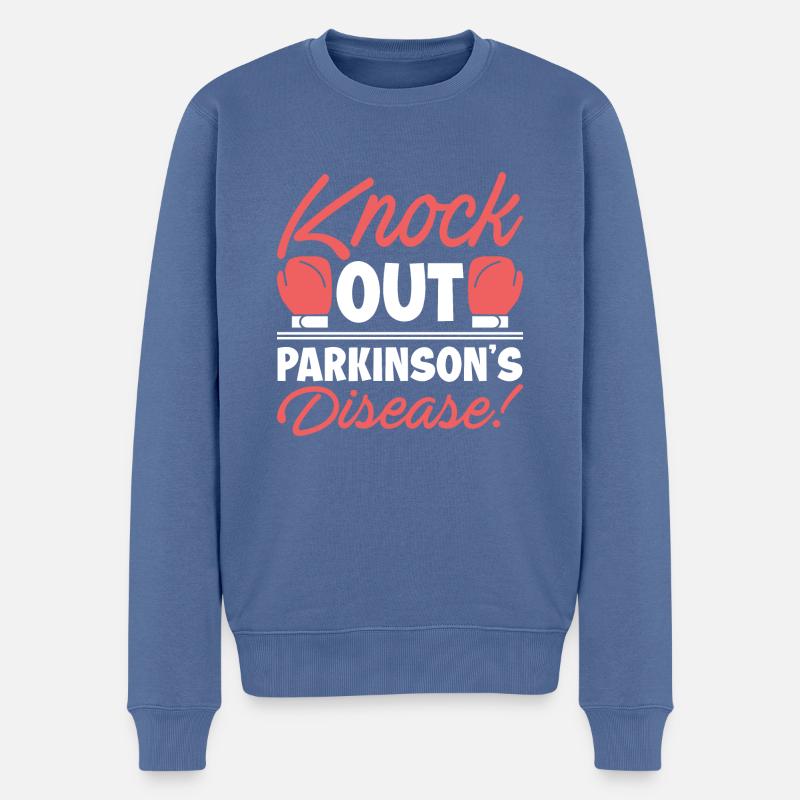 Kick Out Parkinson's Disease Parkinson's Awareness - Männer Premium Bio Pullover - Taubenblau