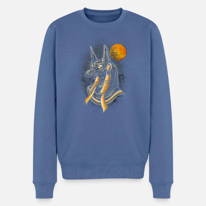 Anubis - Pull Premium bio Homme - bleu pigeon