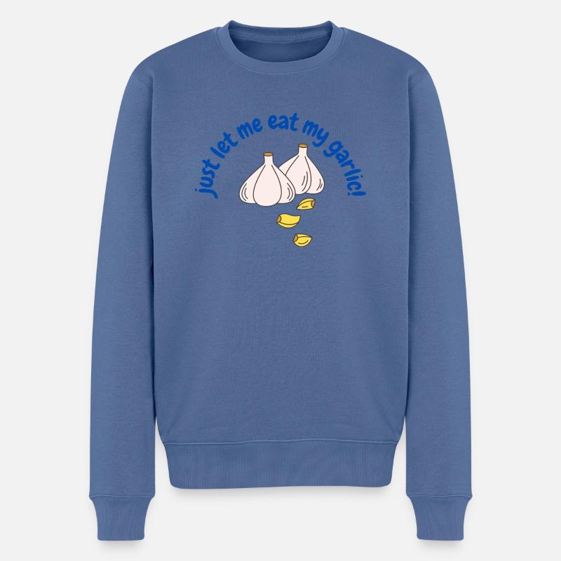 Ail - Pull Premium bio Homme - bleu pigeon