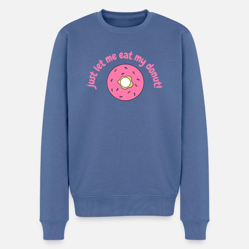 Donut - Männer Premium Bio Pullover - Taubenblau