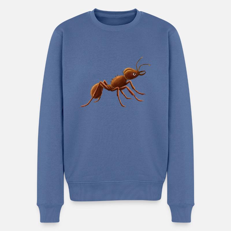 Fourmi jungle sauvage - Pull Premium bio Homme - bleu pigeon