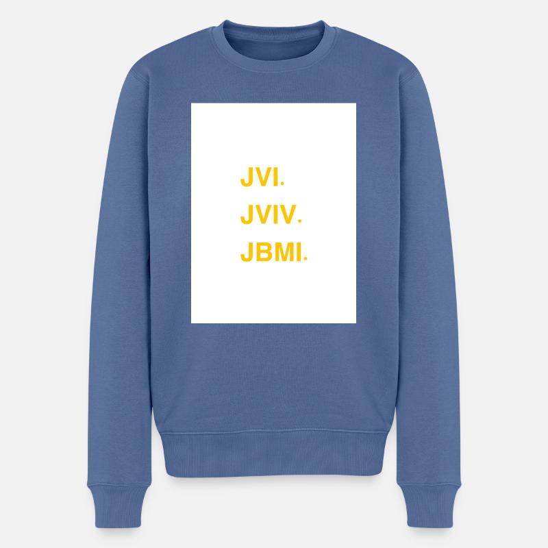 JE NE SAIS PAS - Pull Premium bio Homme - bleu pigeon