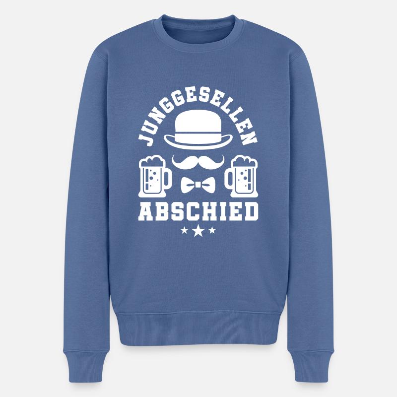 Junggesellenabschied Bier Jga - Männer Premium Bio Pullover - Taubenblau