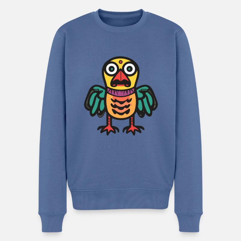 Dinde Animal d’Halloween - Pull Premium bio Homme - bleu pigeon