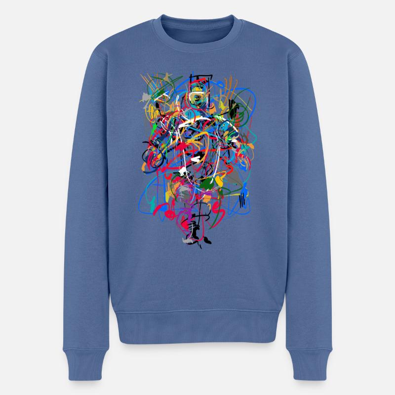 Résumé - Pull Premium bio Homme - bleu pigeon