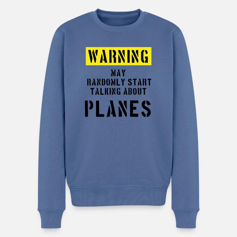 Ein Geschenk für einen Flugzeugpiloten. Geschenke für den Flieger. - Männer Premium Bio Pullover - Taubenblau