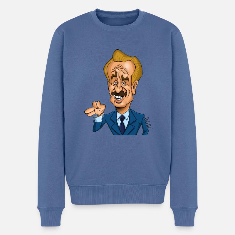 der Dogui - Männer Premium Bio Pullover - Taubenblau