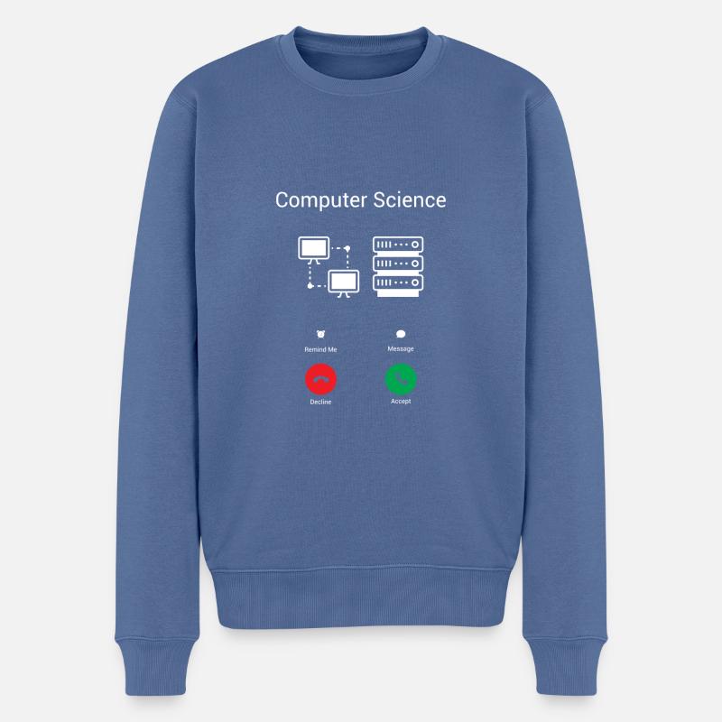 Les appels de PC - Pull Premium bio Homme - bleu pigeon