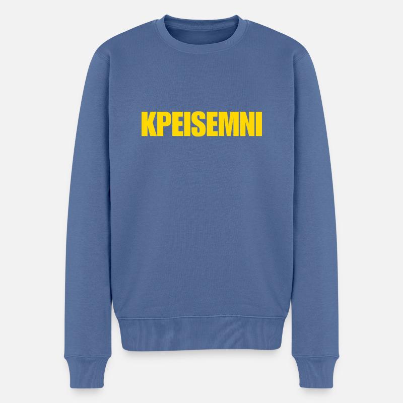 KPEISEMNI – Antwerpens Grenzscheiße - Männer Premium Bio Pullover - Taubenblau