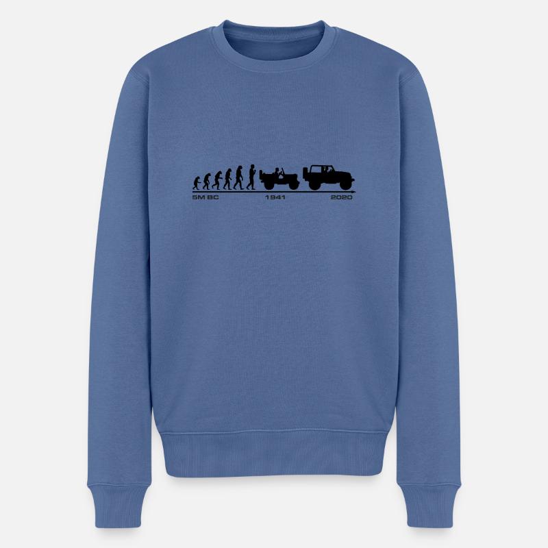 Jeep Evolution update 2020 - Pull Premium bio Homme - bleu pigeon