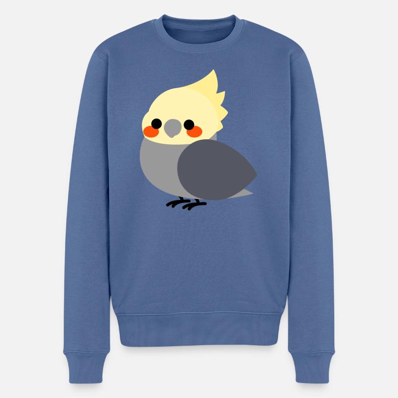 Calopsitte gris - Pull Premium bio Homme - bleu pigeon