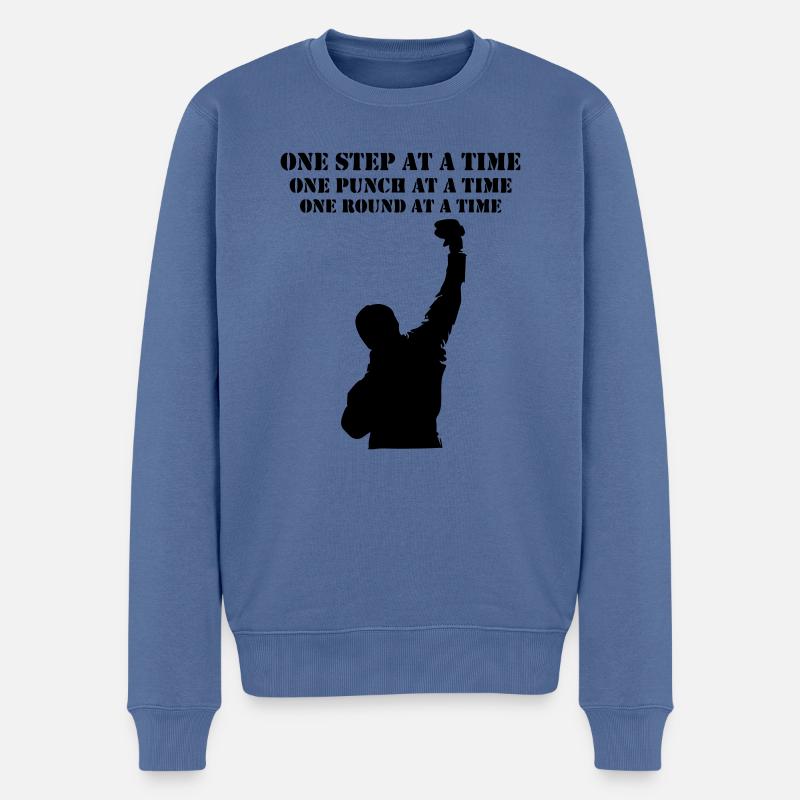rocky boxen Champion Tyson Ali Mayweather - Männer Premium Bio Pullover - Taubenblau