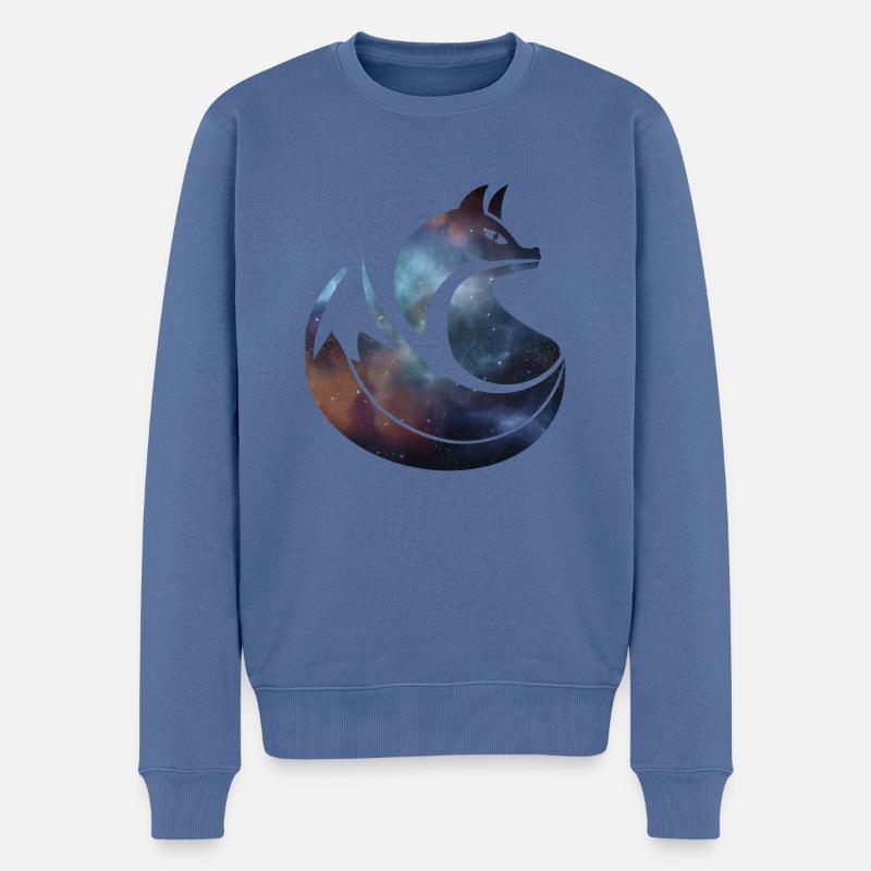 constellation d'étoiles de renard | Signe du zodiaque Fox - Pull Premium bio Homme - bleu pigeon