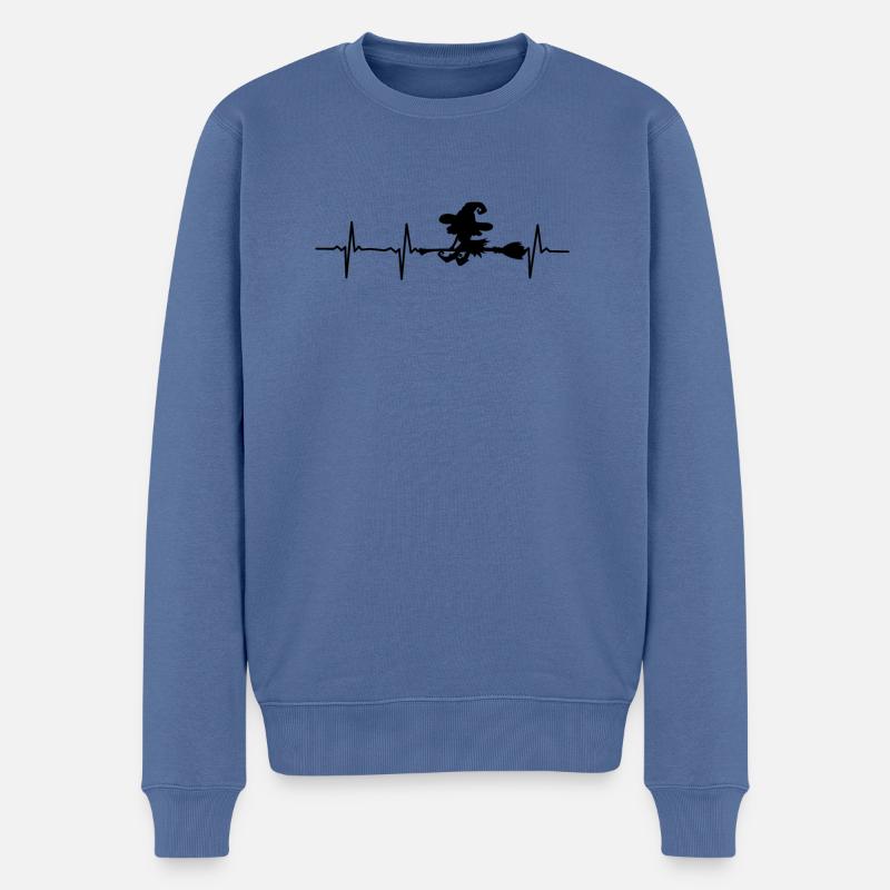 Halloween sorcières motif impulsion sorcières. Conception de sorcières - Pull Premium bio Homme - bleu pigeon