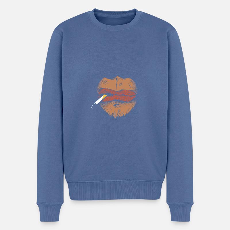 Visage du singe - Pull Premium bio Homme - bleu pigeon