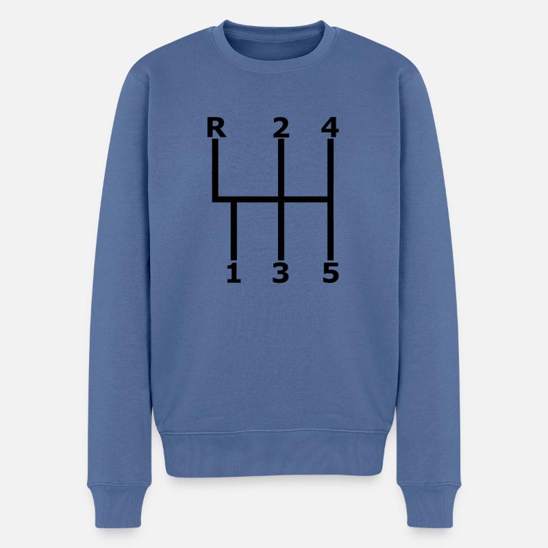 Boîte de vitesses sport E30 M3 - Pull Premium bio Homme - bleu pigeon