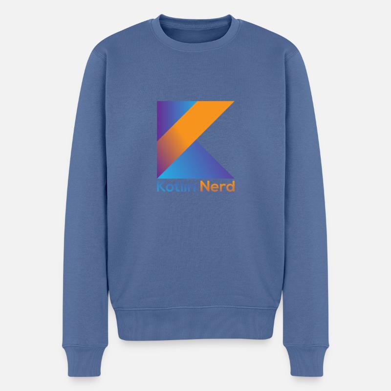 Kotlin Nerd - Pull Premium bio Homme - bleu pigeon