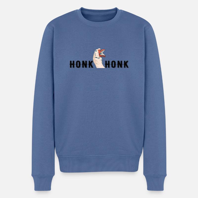 Honk Gans - Pull Premium bio Homme - bleu pigeon