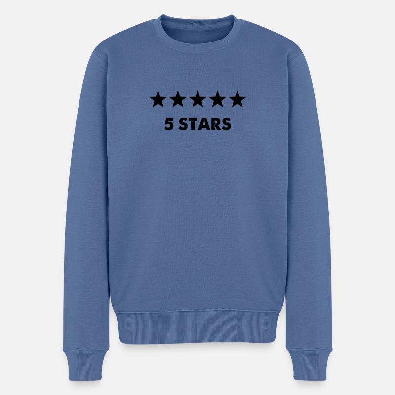 Révision - Pull Premium bio Homme - bleu pigeon
