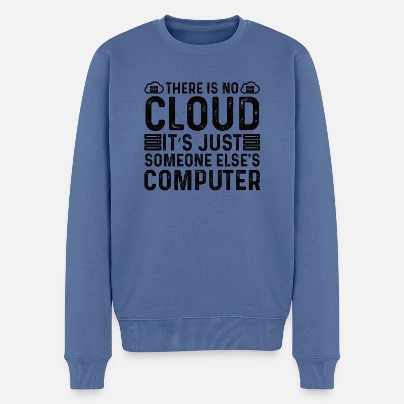 Cloud Programmierer Informatiker IoT Cybersecurity - Männer Premium Bio Pullover - Taubenblau
