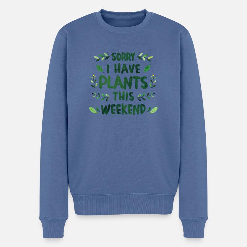 Gärtner Obstgarten Hobbygärtner Geschenk Garten - Männer Premium Bio Pullover - Taubenblau