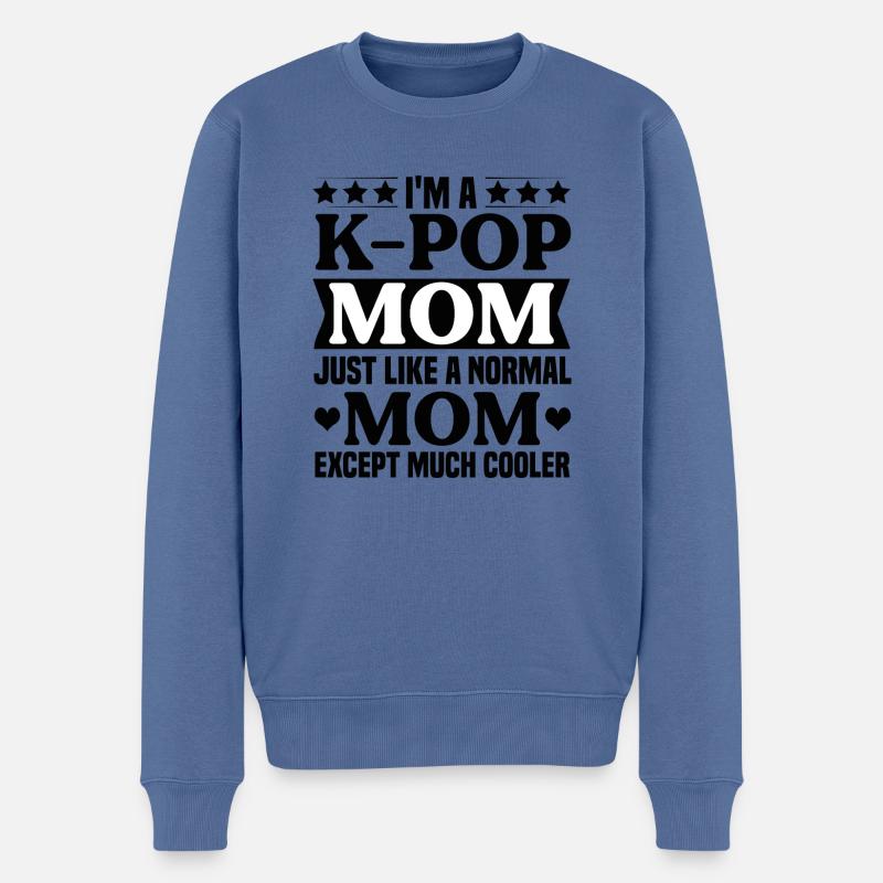 K-Pop Kpop Mama Geschenkidee - Männer Premium Bio Pullover - Taubenblau