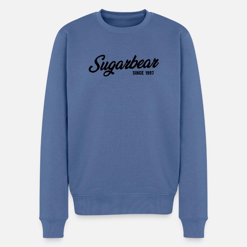 Funny Sugarbear depuis 1997 - Pull Premium bio Homme - bleu pigeon