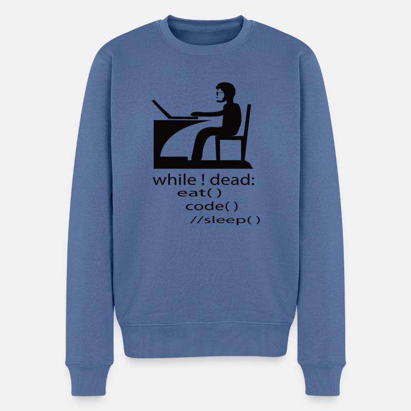 Software Developer Programmer Gift - Men's Premium Organic Jumper - stone blue