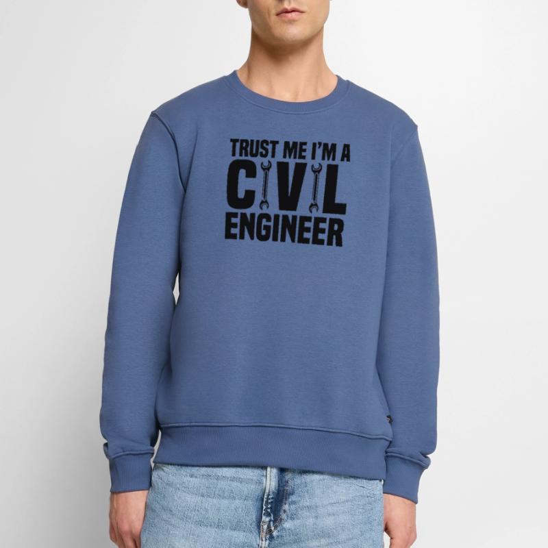 Civil Engineer Bridge Construction Statics Structural Engineer Men's Premium Organic Jumper