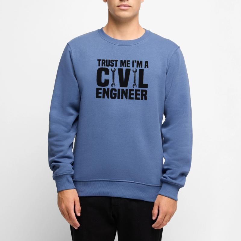 Civil Engineer Bridge Construction Statics Structural Engineer Men's Premium Organic Jumper