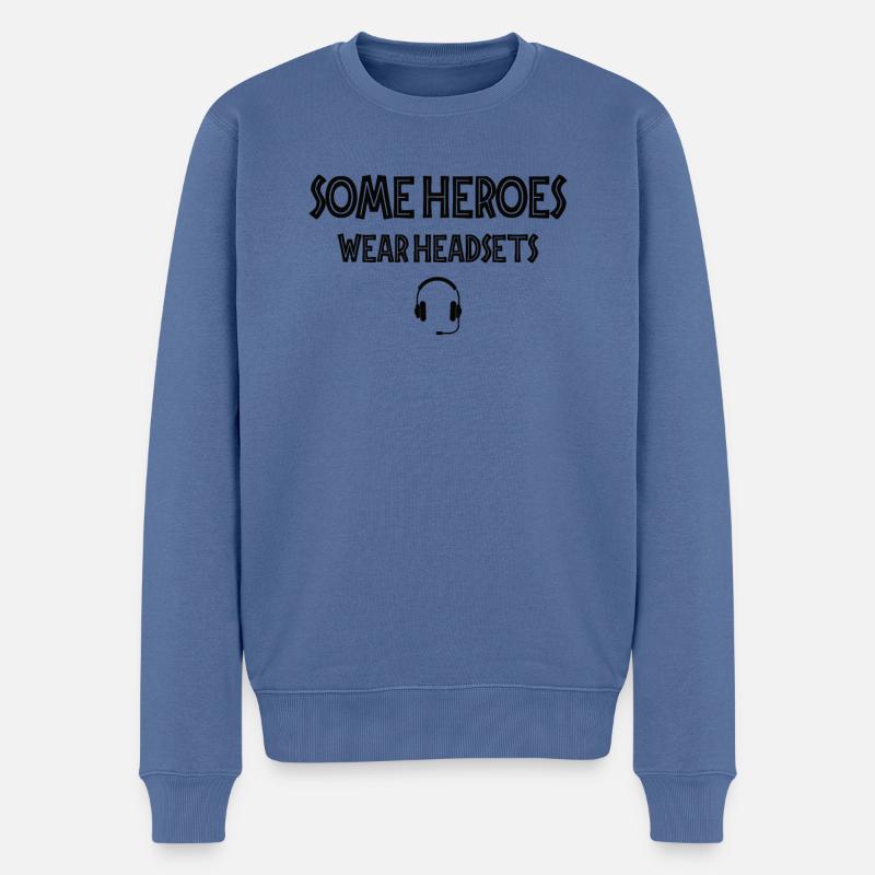 Meilleur devis de répartiteur Profession de cadeau Logistique - Pull Premium bio Homme - bleu pigeon