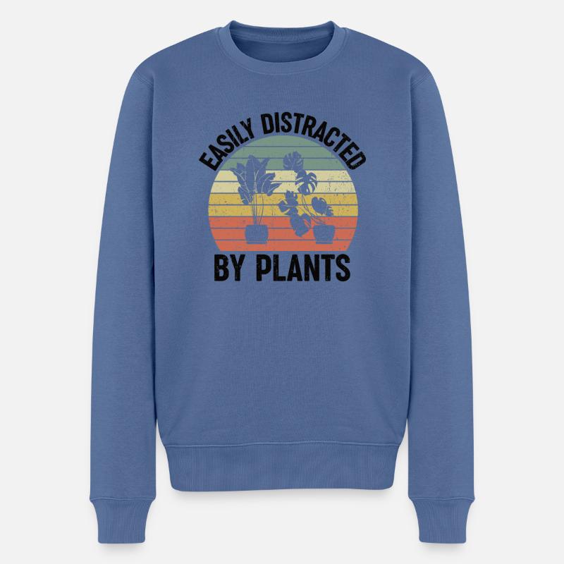 Hobbygärtner im Garten, Obst und Gemüse Gärtner - Männer Premium Bio Pullover - Taubenblau
