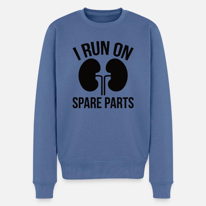 Lungetransplantation Lungenchirugie Operation - Männer Premium Bio Pullover - Taubenblau