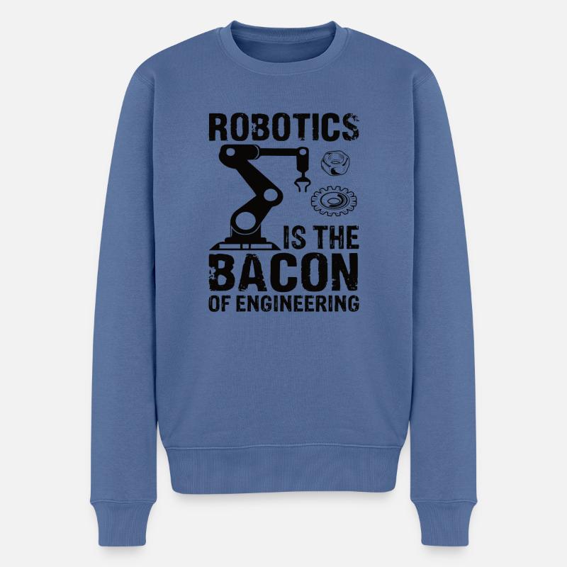 Roboter Programmierer Automatisierungstechniker - Männer Premium Bio Pullover - Taubenblau