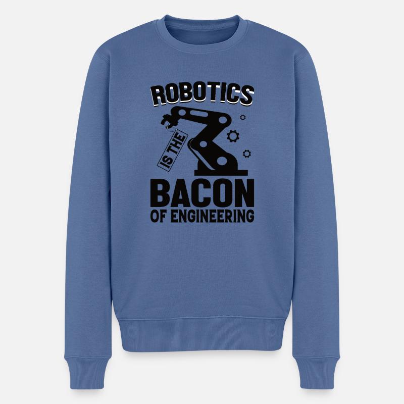 Roboter Programmierer Automatisierungstechniker - Männer Premium Bio Pullover - Taubenblau